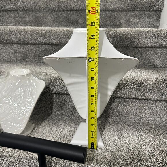 17 Piece Black White Jewelry Displays Rotating - Earrings Necklace Brace… - Picture 10 of 16